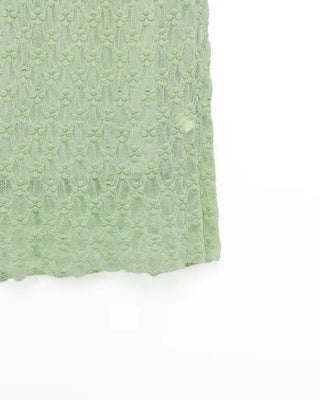 Embossed Banding Long Skirt