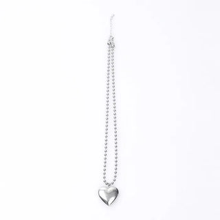 Antique Heart Ball Necklace