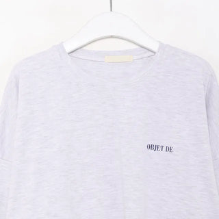 Vegetable print long-sleeved T-shirt