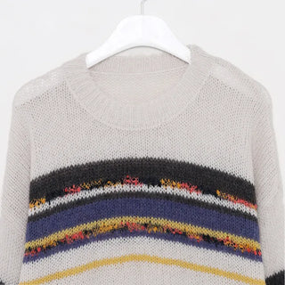 Multi-border color weaving knit