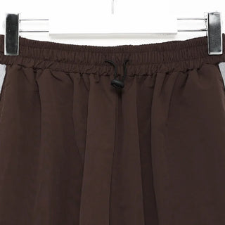 2-line elastic waist wide pants