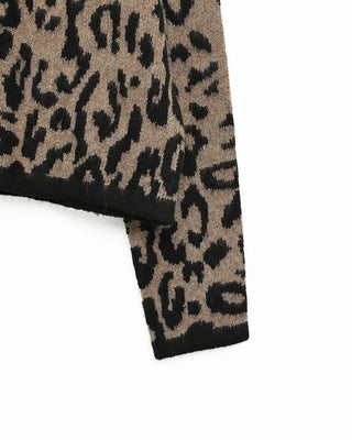 Leopard print cardigan