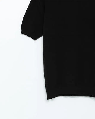 Open-collar short-sleeved knit