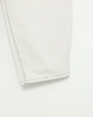 Button-back cinch flap balloon cotton pants