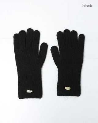 Angora colored gloves