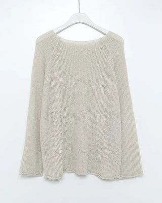 Boat neck raglan knit