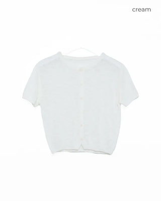 Short-sleeved cardigan