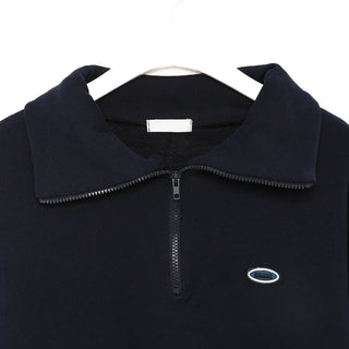 Colored half-zip sweatshirt