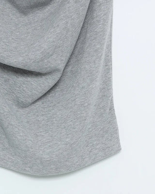 Asymmetrical Drape Short-Sleeve T-Shirt