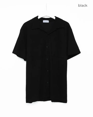 Pocket collar short-sleeved shirt