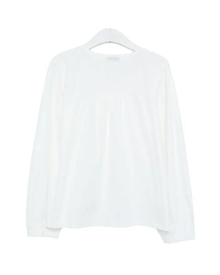 Frilled ribbon blouse