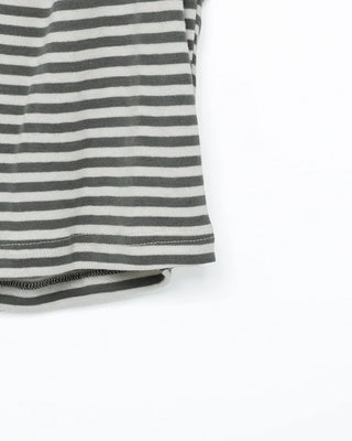 Striped volter neck cropped top