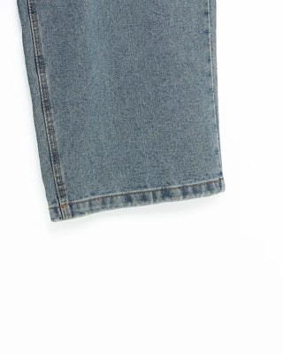Wide balloon denim pants