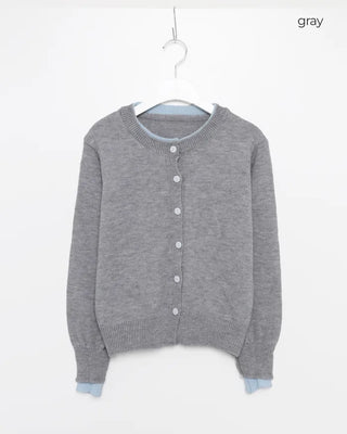 Pointed Layered Cardigan