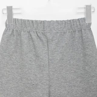 Elastic waist ribbed shorts