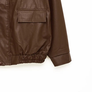 Oversized Leather Jumper