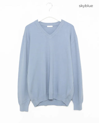 Simple V-neck knit