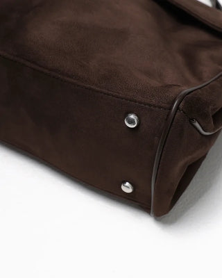 2-way one-shoulder suede Kelly bag
