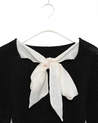 Back ribbon detail knit