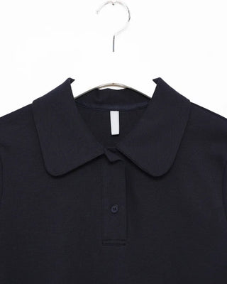 Round collar polo neck short-sleeved T-shirt