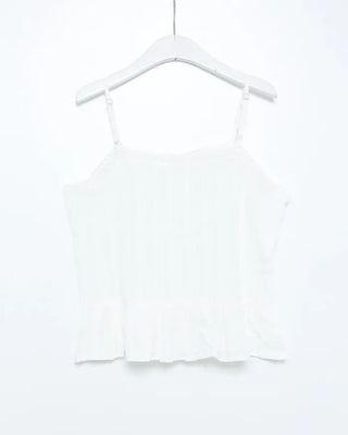 Lace Shirred Camisole Blouse