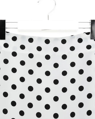 Polka Dot Frill Midi Skirt