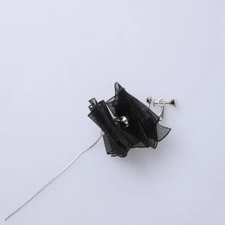 Sheer Ruffle Earrings