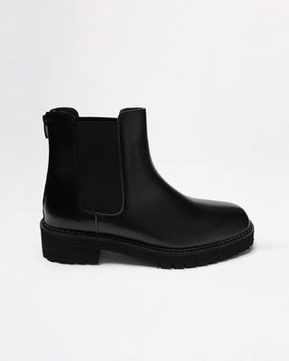 Square-line ankle boots