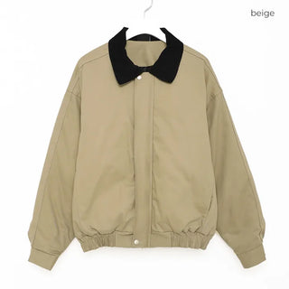 Corduroy Collar Work Jacket