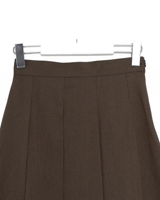 Pleated midi skirt