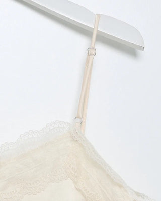 Wide lace side slit camisole
