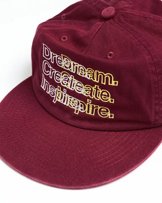 Lettering Stitch Straight Cap