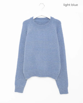 Simple raglan knit