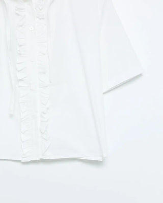 Frilled Hooded Blouse