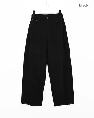 Side pintuck wide pants