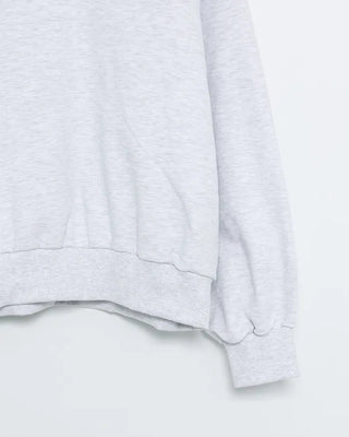 High-neck half-button sweatshirt