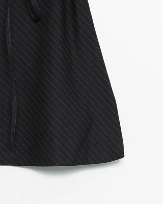 Striped midi skirt