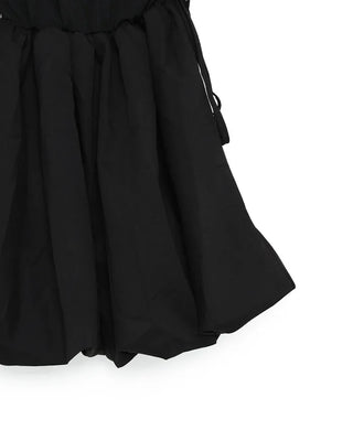 Side-shirred sleeveless mini dress