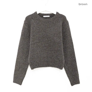 Round cropped knit