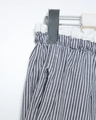 Color-block striped pants