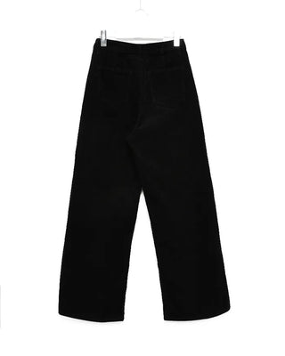 Corduroy wide-leg pants