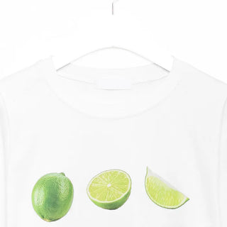 Lime print T-shirt