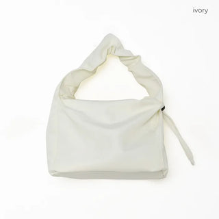 Vivid Shirring Square Tote Bag