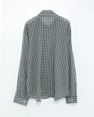 Checked loose-fit shirt