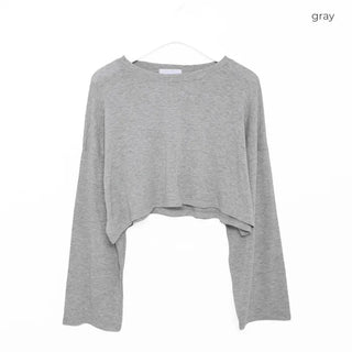 Loose-fit cropped T-shirt