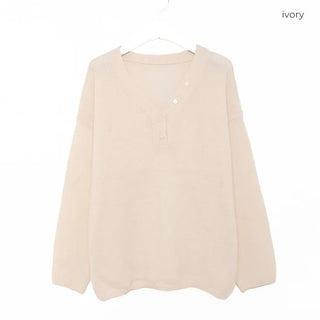 Half-open button knit