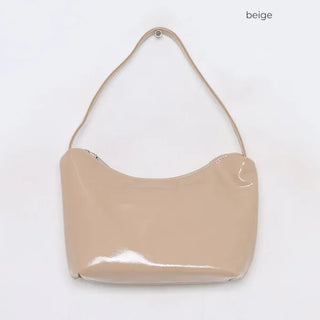 Leather one-handle shoulder bag