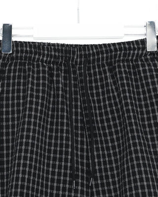 Checked Parachute Banding Pants