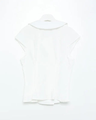 Big collar asymmetrical blouse