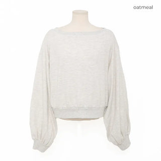 Cropped off-shoulder sweatshirt